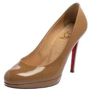 Pre-owned Beige skinn Christian Louboutin haeler