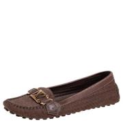 Pre-owned Brunt skinn Louis Vuitton Flats