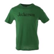 Grønn Print Slim Fit T-skjorte