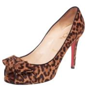 Pre-owned Brunt stoff Christian Louboutin haeler