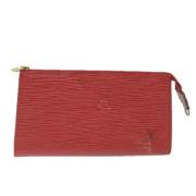 Pre-owned Rodt skinn Louis Vuitton Clutch tilbehor