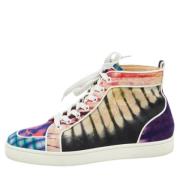 Pre-owned Flerfarget stoff Christian Louboutin joggesko