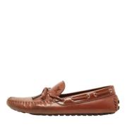 Pre-owned Brunt skinn Louis Vuitton Flats