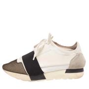 Pre-owned Hvitt stoff Balenciaga joggesko