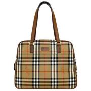 Pre-owned Brunt stoff Burberry Tote