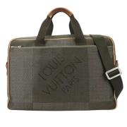 Pre-owned Brunt lerret Louis Vuitton Damier Giant Assosiert