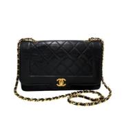 Pre-owned Svart skinn Chanel Crossbody veske