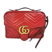 Pre-owned Rodt skinn Gucci Marmont