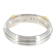 Pre-owned Solv Platinum Dior Ring