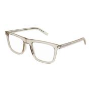 Transparent Beige Eyewear Frames Slim OPT