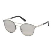 Ez0085 Sunglasses, Shiny Palladium/Grey