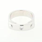 Pre-owned Hermes-ring i solvhvitt gull