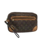 Pre-owned Brunt lerret Louis Vuitton Marly Dragonne