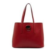 Pre-owned Rodt skinn Fendi Tote