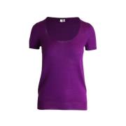 Pre-owned Lilla ull Yves Saint Laurent Top