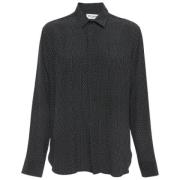 Pre-owned Svart silke Yves Saint Laurent skjorte