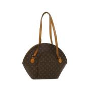 Pre-owned Brunt lerret Louis Vuitton Ellipse