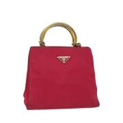 Pre-owned Rosa nylon Prada veske