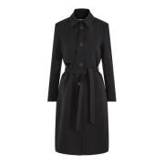 Klassisk Svart Trenchcoat