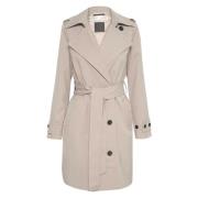 Klassisk kort trenchcoat