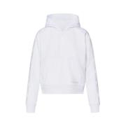 Hvit Calvin Klein Sport Half Zip Hoodie (Cropped) Sport