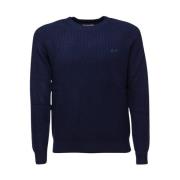 Stor Strikket Crew Neck Genser