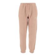 Rose Cotton Sweatpants med elastisk linning