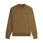 Brun Bomulls Sweatshirt for Menn