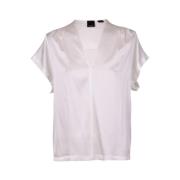 Nydelig Hvit Silkeskjorte