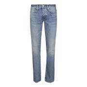 Nye Sterke High/Low Autentiske Selvedge Slim Fit Jeans