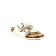 Hvite Birkenstock Arizona Damesandaler