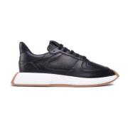 Sorte Skinn Sneakers for Menn