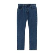 Blå 5-lommers jeans
