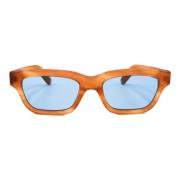 Amber Transparent Rektangulære Solbriller