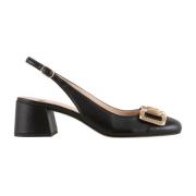 Rosa Skinn Gucci Horsebit Loafer Pumps