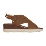 Brun Flate Sandaler D Pisa