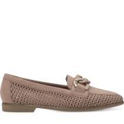 Beige Skinnloafers for Kvinner