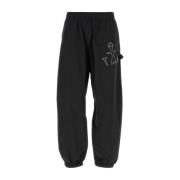 Sorte nylon joggers - Stilige og komfortable