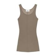 Bronze Scoop-Neck Tank Top