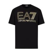 Svart EA7 T-skjorte for menn