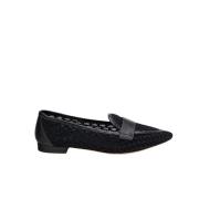 Svarte Mesh Loafers