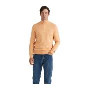 Oransje Morris Stockholm Riley Half Zip Gensere