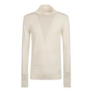 Herre Logo Print Roll-Neck Genser