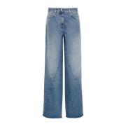 Wide Leg Denim Jeans