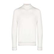 Off-white Strikket Roll-neck Genser