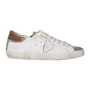 Paris Hvite Skinn Sneakers