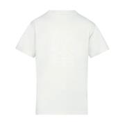 Grå Bomull T-skjorte med Brodert Logo