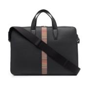 Signature Stripe Business Folio Bag