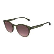 Hiehie Rs636-15 Shiny Trans Green Sunglasses