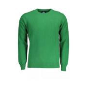 Grønn Ullskjorte med Lange Ermer